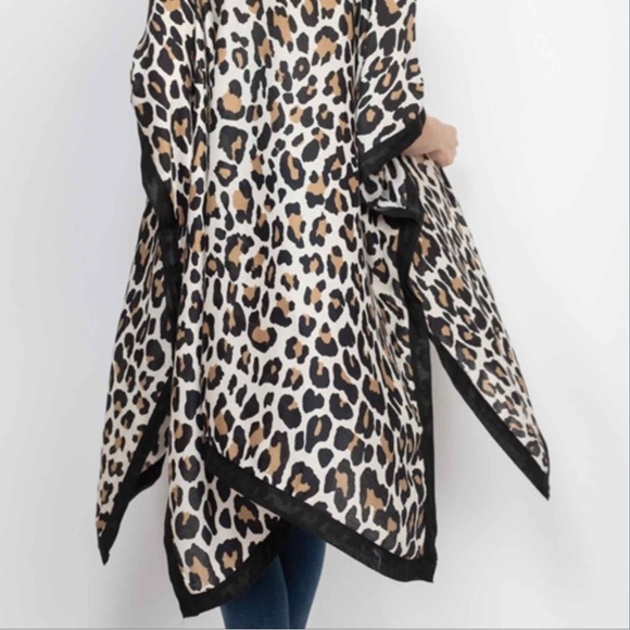 BOHEMIAN LEOPARD PRINT KIMONO DUSTER - Picture 8 of 8